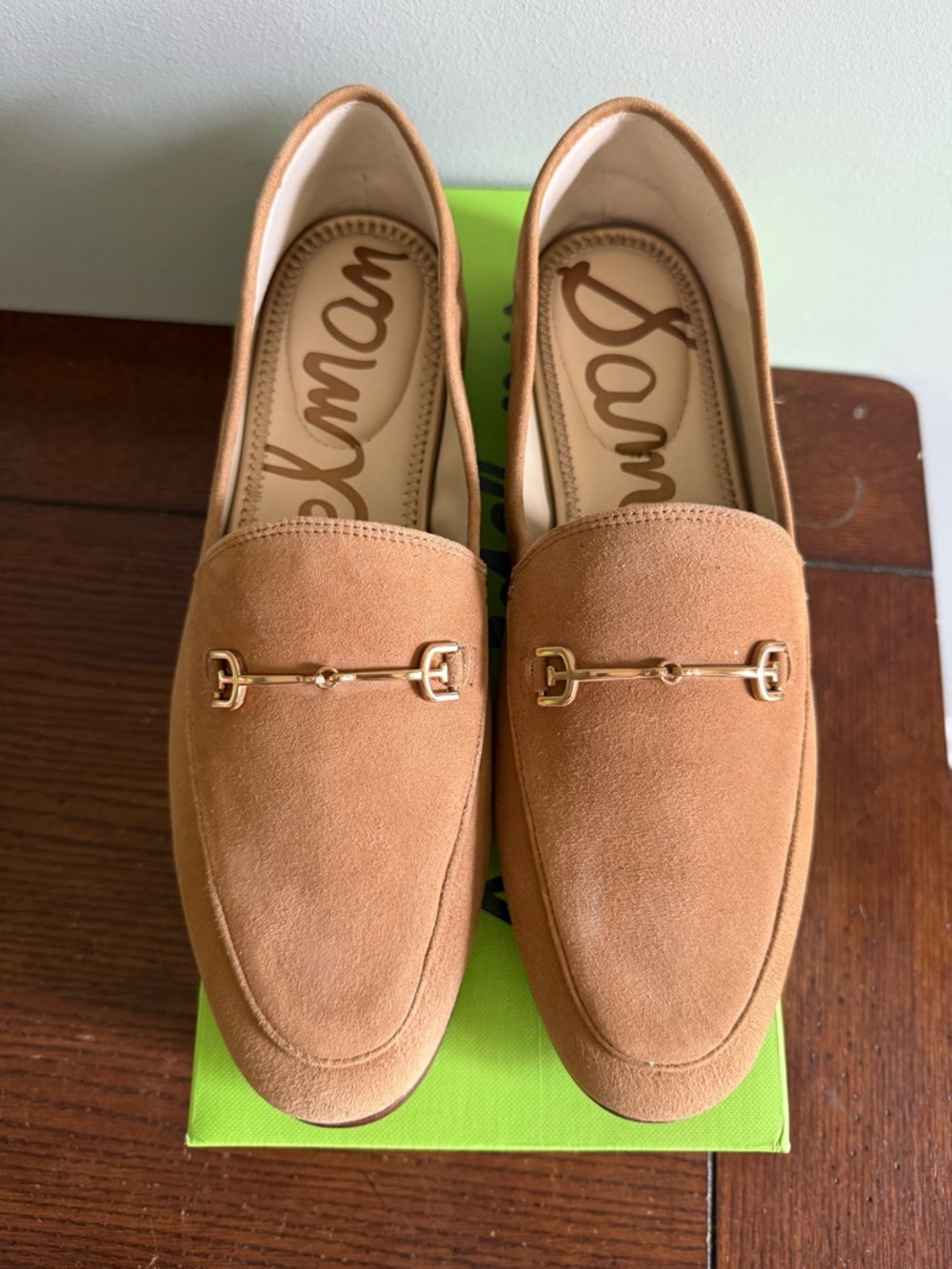 Sam Edelman Tan Suede Horsebit Loafers - Picture 5 of 8